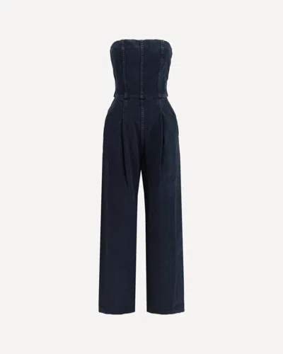 Agolde Agyness Strapless Jumpsuit In Illusion In Blue