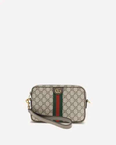 Gucci Men Gg Supreme Fabric And Leather Small Ophidia Gg Crossbody Bag In Multi