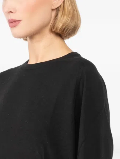 Patrick Assaraf Raglan Top In Black