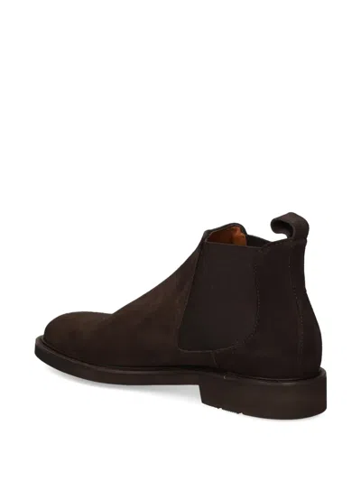 Lottusse Pull-tab Chelsea Boots In Brown