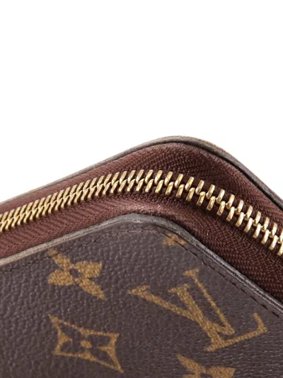 Pre-owned Louis Vuitton Zippy Wallet Monogram Canvas Small Wallets In Brown