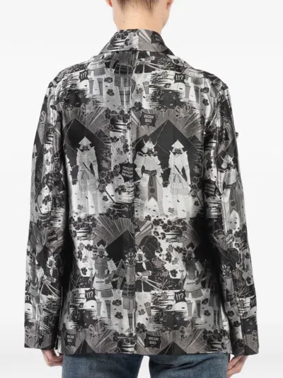 GEISHA 图案印花束腰夹克