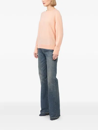 Begg X Co Tiree Round-neck Sweater In Pink