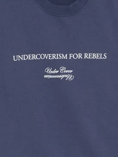 Undercover Lettering-print T-shirt In Blue