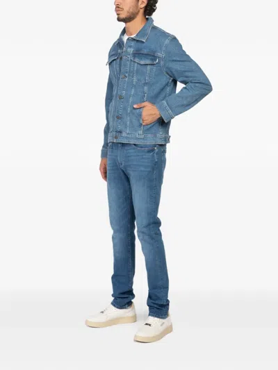 Dl1961 Vaughn Buttoned Denim Jacket In Blue