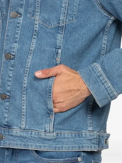 Dl1961 Vaughn Buttoned Denim Jacket In Blue