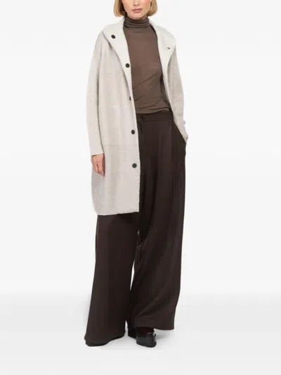 Oyuna Buttoned Pocket Coat In White