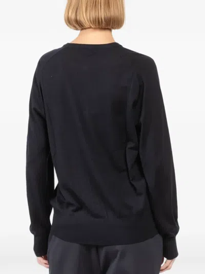 Patrick Assaraf Raglan Top In Blue