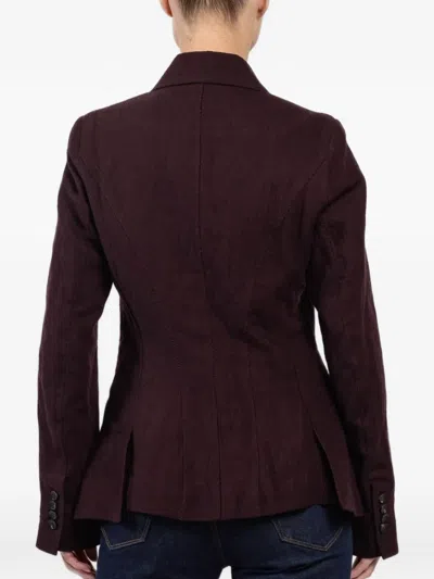 Masnada Double-breasted Jacket In Red