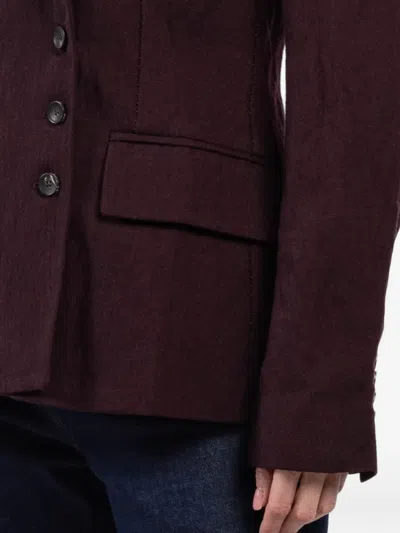 Masnada Double-breasted Jacket In Red