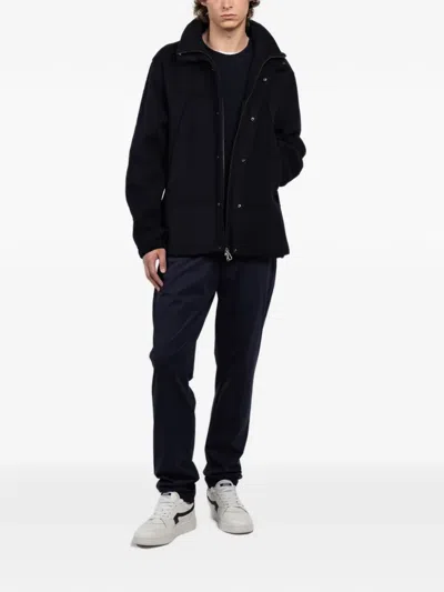 Paltò Anzio Db Zip-up Hooded Jacket In Blue