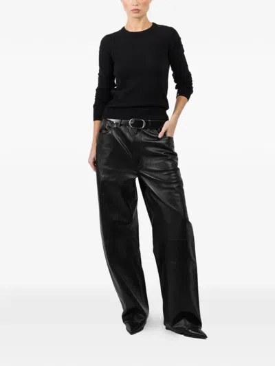 Ezr Button Trousers In Black