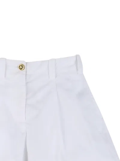 Givenchy Pleated Button Shorts In White