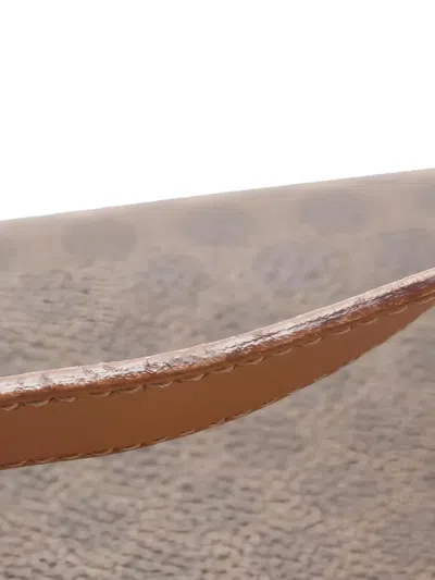 Pre-owned Celine 2000's Macadam Pattern Shoulder Bag In Brown