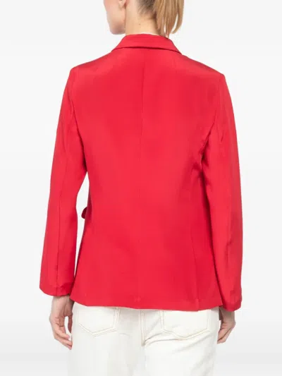 Peter Cohen Buttoned Jacket In Red