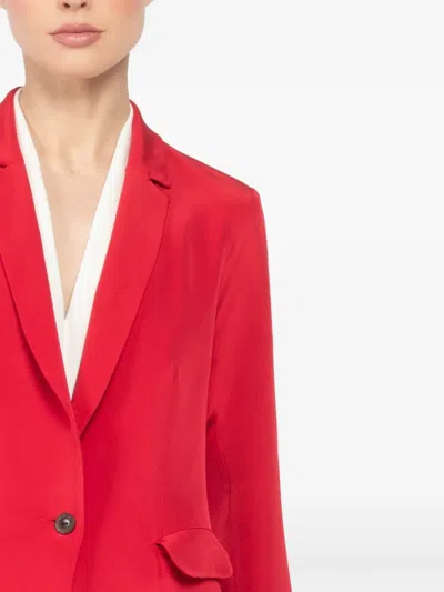 Peter Cohen Buttoned Jacket In Red