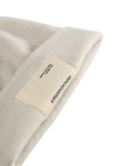 Frenckenberger Logo-patch Beanie In Gray