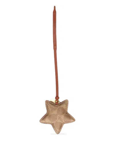 Coach Star-shape Keyring In Multi