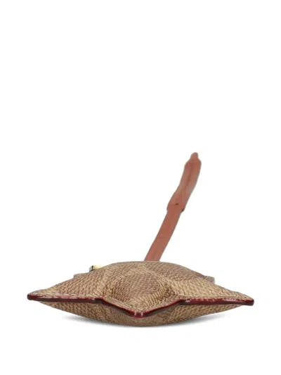 Coach Star-shape Keyring In Multi