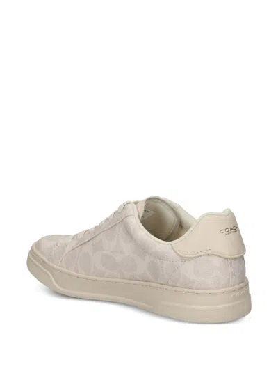 Coach High Line Patterned Sneakers In Neutral