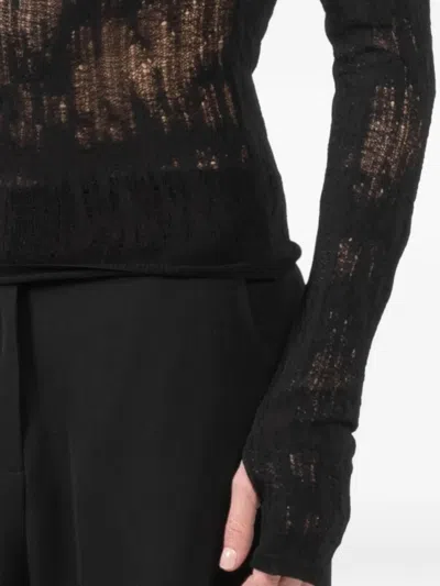 Isabel Benenato Lace Strap Top In Black