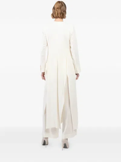 Isabel Benenato Pocket Coat In Neutral