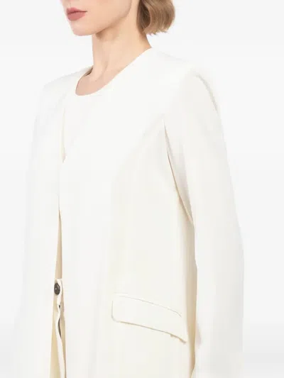 Isabel Benenato Pocket Coat In Neutral