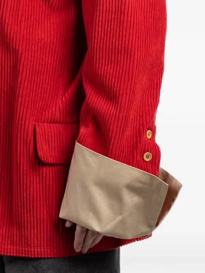 Jejia Corduroy Jacket In Red
