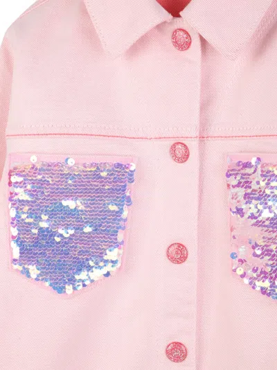 Billieblush Sequin-pocket Jacket In Neutral