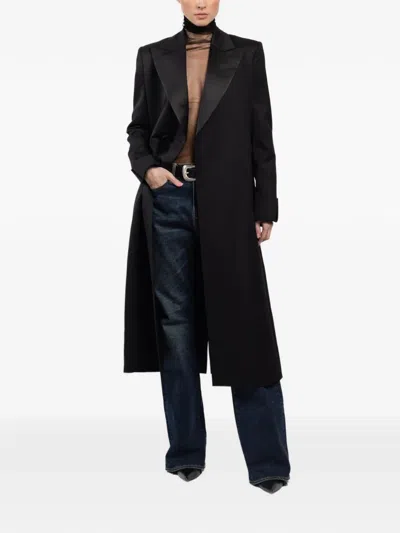 Sa Su Phi Benni Double-breasted Coat In Black
