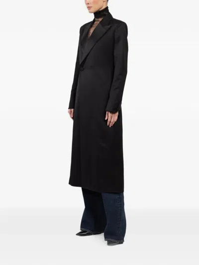 Sa Su Phi Benni Double-breasted Coat In Black