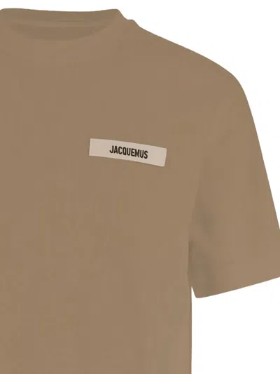 Jacquemus The Gros Grain T-shirt In Brown