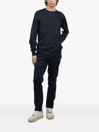 Rag & Bone Gregory Waffle-knit Sweater In Blue