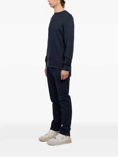 Rag & Bone Gregory Waffle-knit Sweater In Blue