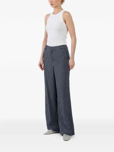 Pharaoh Striped Trousers In Blue