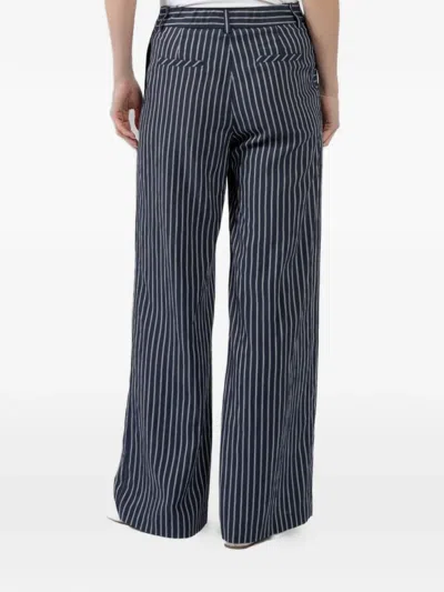Pharaoh Striped Trousers In Blue