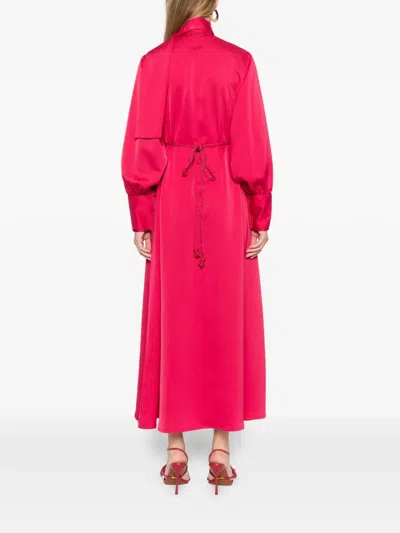 Reem Al Dhaheri Embroidered Midi Kaftan In Pink