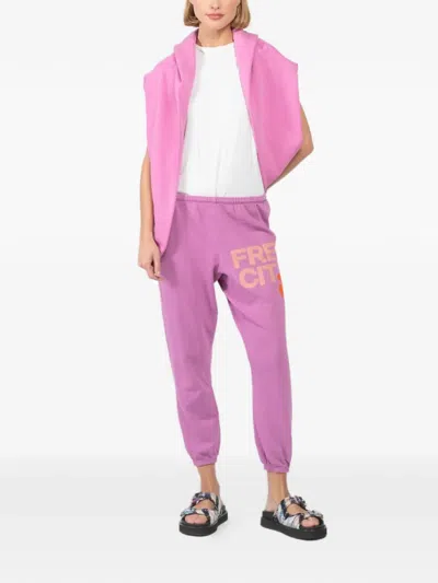 Freecity Large Graphic-print Sweatpants In Pattern