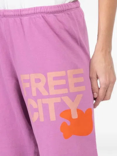 Freecity Large Graphic-print Sweatpants In Pattern