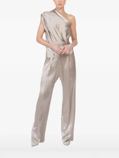 不对称翻领上衣