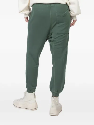 Freecity Print Drawstring Track Pants In Green