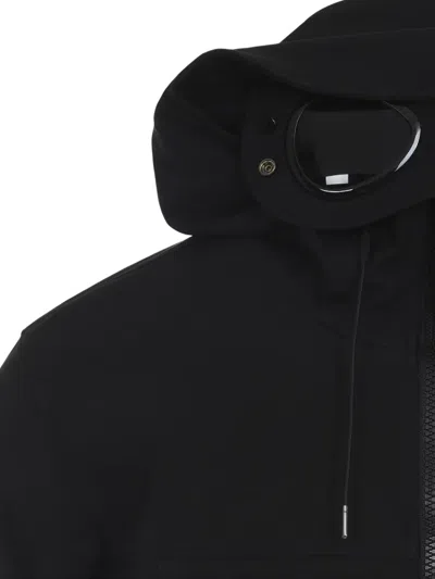 C.p. Company Cp Company Shell-r Goggle Jacket In Black