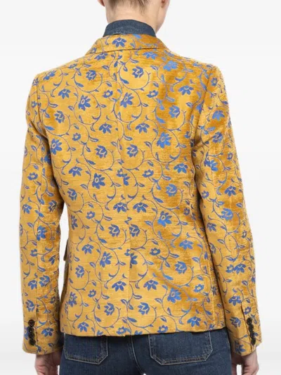 Maurizio Massimino Floral-pattern Buttoned Blazer In Multi