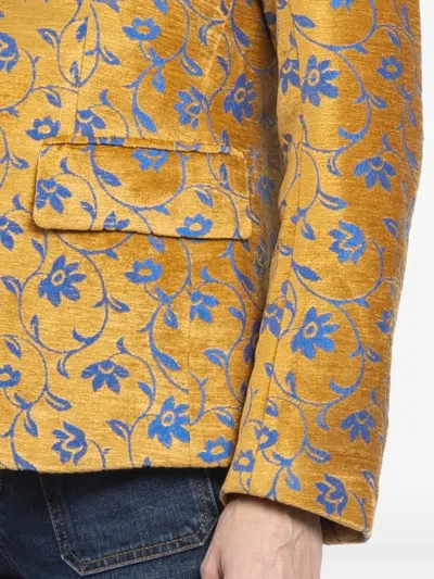 Maurizio Massimino Floral-pattern Buttoned Blazer In Multi