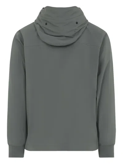 C.p. Company C.p.company Green Shell-r Goggle Polyester Jacket In Gray