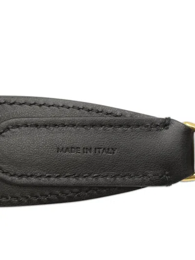 Pre-owned Celine Leather Shoulder Strap In Black