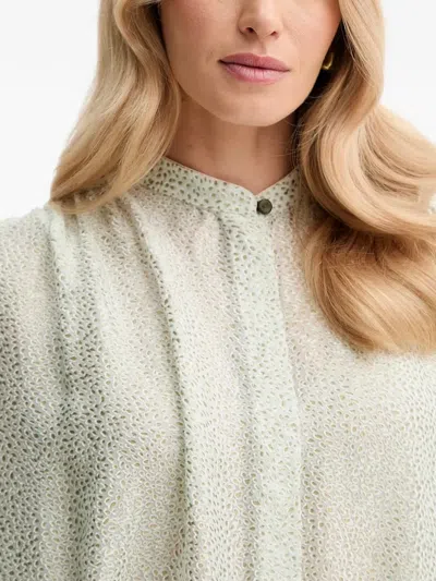 Forte Forte Green Blouse In White