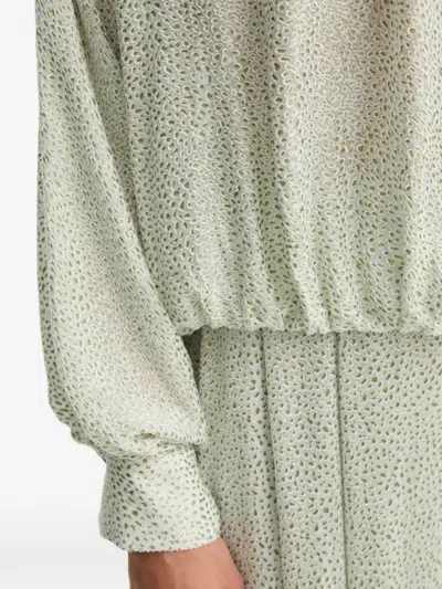 Forte Forte Green Blouse In White