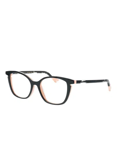 Face À Face Round-frame Glasses In Black