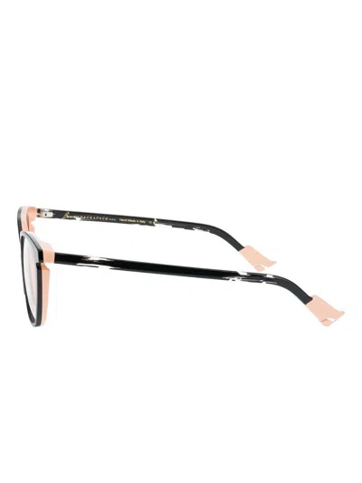Face À Face Round-frame Glasses In Black
